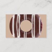 Cartes de visite de magasin de beignet (Dos)