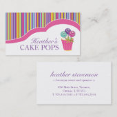 Cartes de visite de magasin de bonbons d'amusement (Devant / Derrière)