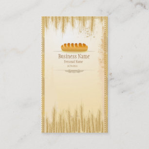 Cartes de visite de magasin de boulangerie