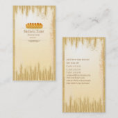 Cartes de visite de magasin de boulangerie (Devant / Derrière)