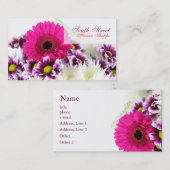Cartes de visite de magasin de fleur (Devant / Derrière)