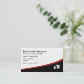 Cartes de visite de magasin de scooter (Debout devant)