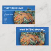 Cartes de visite de magasin de tatouage (Devant / Derrière)