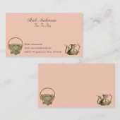 Cartes de visite de magasin de thé (Devant / Derrière)