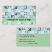 Cartes de visite de magasin d'édredon (Devant / Derrière)