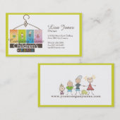 cartes de visite de magasin d'habillement des (Devant / Derrière)