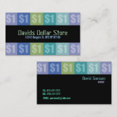 Cartes de visite de magasin du dollar (Devant / Derrière)
