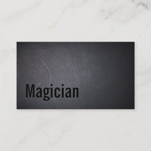 Cartes de visite de magicien professionnel (Devant)