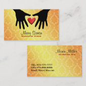 Cartes de visite de maison de repos (Devant / Derrière)