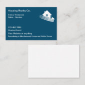 Cartes de visite de maisons mobiles fabriquées (Devant / Derrière)