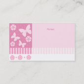 Cartes de visite de maman - fleurs de papillons (Dos)