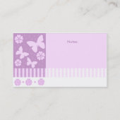 Cartes de visite de maman - fleurs de papillons de (Dos)