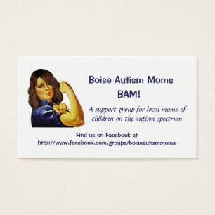 Cartes de visite de mamans d'autisme de Boise