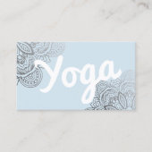 Cartes de visite de mandala d'instructeur de yoga (Devant)