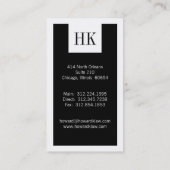 Cartes de visite de mandataire (Dos)