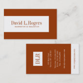 Cartes de visite de mandataire (Devant / Derrière)