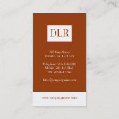 Cartes de visite de mandataire (Dos)