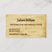 Cartes de visite de mandataire (Dos)