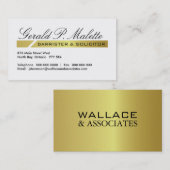 Cartes de visite de mandataire (Devant / Derrière)