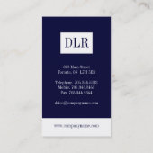 Cartes de visite de mandataire (Dos)