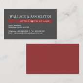 Cartes de visite de mandataire (Devant / Derrière)