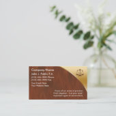 Cartes de visite de mandataire (Debout devant)