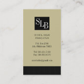 Cartes de visite de mandataire (Dos)