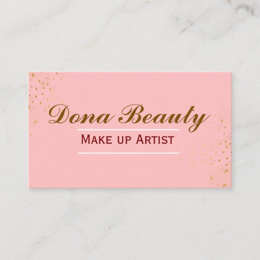 Cartes de visite de maquillage (Devant)