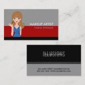 Cartes de visite de maquillage (Devant / Derrière)