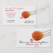 Cartes de visite de maquillage (Devant / Derrière)