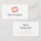 Cartes de visite de maquillage (Devant / Derrière)