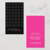 Cartes de visite de maquillage audacieux (Devant / Derrière)