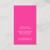 Cartes de visite de maquillage audacieux (Dos)