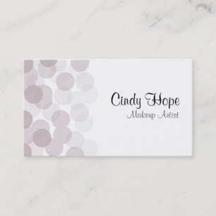 Cartes de visite de maquillage de points de taupe
