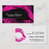 Cartes de visite de maquillage de roses indien (Devant / Derrière)