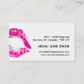 Cartes de visite de maquillage de roses indien (Dos)