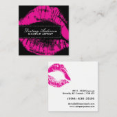 Cartes de visite de maquillage de roses indien (Devant / Derrière)