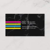 Cartes de visite de maquillage gras (Dos)