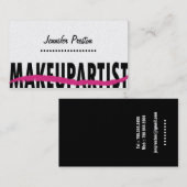 Cartes de visite de maquilleur (Devant / Derrière)