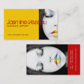 Cartes de visite de maquilleur (Devant / Derrière)