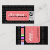 Cartes de visite de maquilleur (Devant / Derrière)
