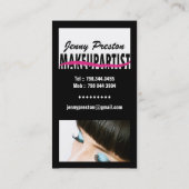 Cartes de visite de maquilleur (Dos)