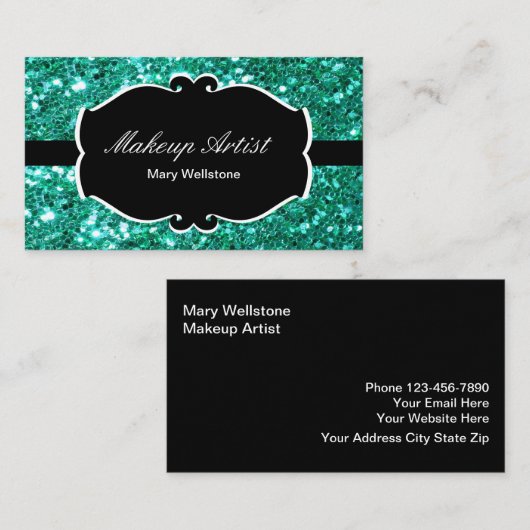 Cartes de visite de maquilleur (Devant / Derrière)