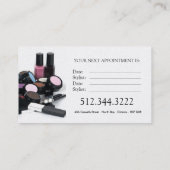 Cartes de visite de maquilleur (Dos)