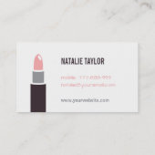 Cartes de visite de maquilleur de fille et de (Dos)