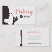 Cartes de visite de maquilleur de Madame et de (Devant / Derrière)