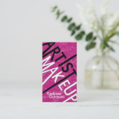 Cartes de visite de maquilleur de monogramme de (Debout devant)