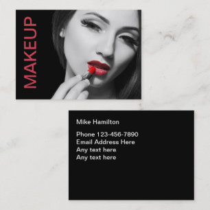 Cartes de visite de maquilleur moderne tendance