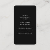 Cartes de visite de maquilleur professionnel avec  (Dos)