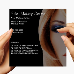 Cartes de visite de maquilleuse tendance